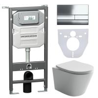 Унитаз с инсталляцией Сет 4 в 1 Ceramicanova CN6000_1002CH_1000