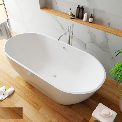 Фото ванна из искусственного камня эстет майами silk 168x78,5 см фр-00014381