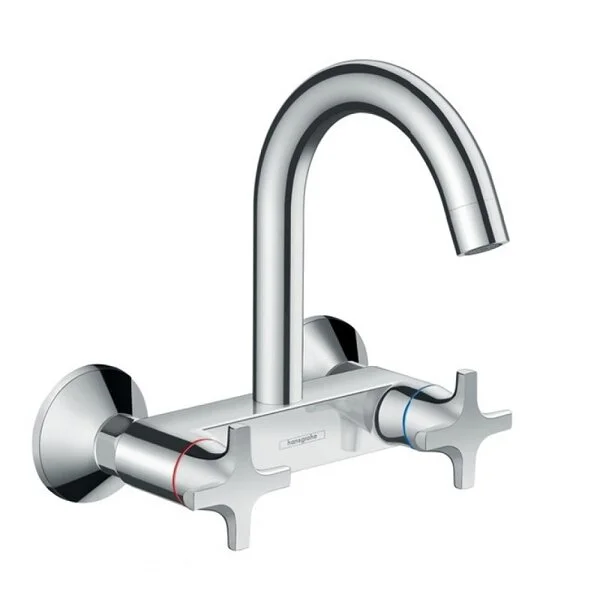 Фото смеситель для кухонной мойки hansgrohe logis 71284000
