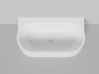 Ванна из искусственного камня Salini Perla W 170x90 см 1049204M матовая