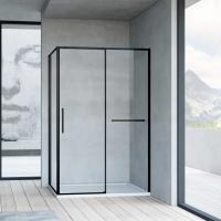 Душевое ограждение Vincea Slim Soft 100x140 см  VSR-1SS1014CLB