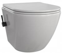 Унитаз подвесной безободковый с крышкой микролифт Taliente Amato 48,2 AM25010+SMnero