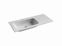 Раковина накладная Ceramicanova Element 101 см, цвет: белый CN7014