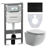 Унитаз с инсталляцией Сет 4 в 1 Ceramicanova CN3009_1002B_1000