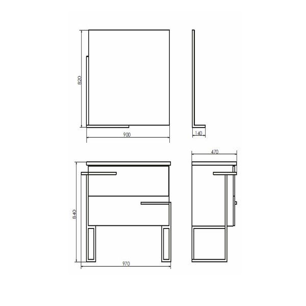 Фото тумба с раковиной comforty дюссельдорф 90 см 00-00004093
