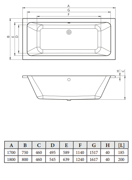 Фото акриловая ванна c-bath fortuna 180x80 см cbq017002