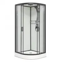 Душевая кабина Frank F400 Black 100x100 см 400404