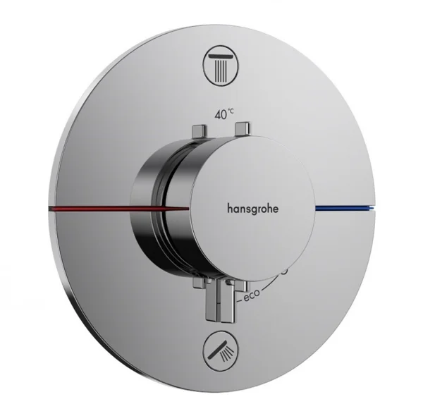 Фото термостатический смеситель для душа hansgrohe shower select comfort s 15554000_vstv