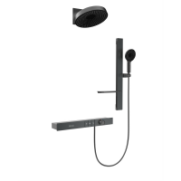 Душевой набор со встроенным смесителем и верхним душем Black&White GH-9025-GM