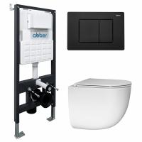 Унитаз с инсталляцией Abber Bequem AC1132TC-AC0105-AC0120MB