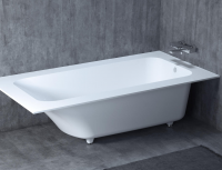 Ванна из искусственного камня Salini Orlando Vasta 102014G 190x100 см, глянцевая