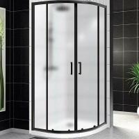 Душевое ограждение BelBagno Uno UNO-195-R-2-90-P-NERO 90x90 см
