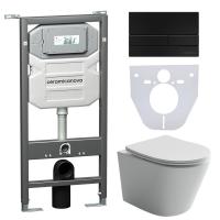 Унитаз с инсталляцией Сет 4 в 1 Ceramicanova CN6000_1002B_1000