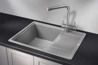 Кухонная мойка Granula 65 см 6503, АЛЮМИНИУМ