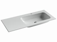 Раковина накладная Ceramicanova Element 101 см, цвет: белый CN7015