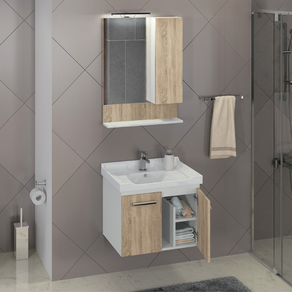 Фото зеркало comforty рига 60 см 4142211
