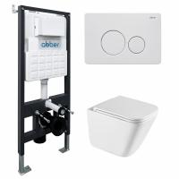 Унитаз с инсталляцией Abber Rechteck AC1219TC-AC0105-AC0121MW