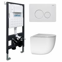 Унитаз с инсталляцией Abber Bequem AC1132TC-AC0105-AC0121MW