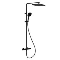 Душевая стойка Splendy Relax S RS208XTP36S3BM, термостатическая, цвет черный