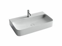 Раковина подвесная Ceramicanova Aura 80 см, цвет: белый CN2006
