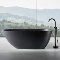 Ванна из искусственного камня Abber Dortmund 170x75 см AM9911B черная