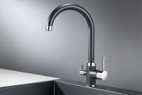Смеситель для кухни Granula 2168, ШВАРЦ