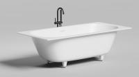 Ванна из искусственного камня Salini Ornella Axis Kit 190x90 см 103522M матовая