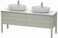 Тумба под раковину Duravit Luv 173 см, цвет: серый матовый лак LU9567B9292