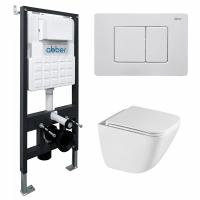 Унитаз с инсталляцией Abber Rechteck AC1220TC-AC0105-AC0120MW
