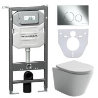 Унитаз с инсталляцией Сет 4 в 1 Ceramicanova CN6000_1001CH_1000