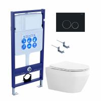 Унитаз с инсталляцией Акватек Лея SET AQUATEK ЛЕЯ cm-020 4в1