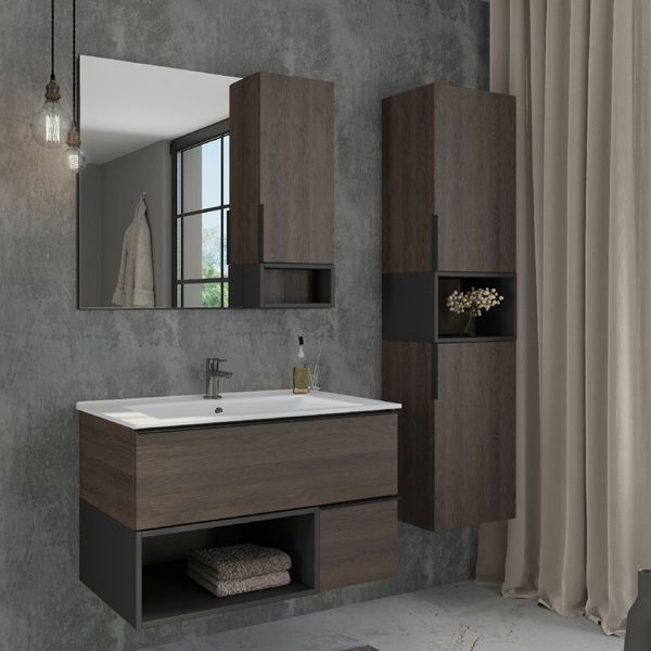 Фото тумба с раковиной comforty франкфурт 90 см 00004150657