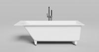 Ванна из искусственного камня Salini Cascata 170x70 см 104423M матовая