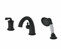Смеситель на борт ванны Wonzon & Woghand, цвет: Черный матовый WW-88659008-MB