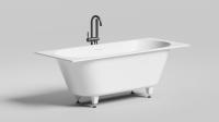Ванна из искусственного камня Salini Ornella Axis Kit 170x70 см 104713M матовая
