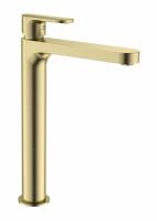 Смеситель для раковины Wonzon & Woghand, цвет: Брашированное золото WW-H1034-BG