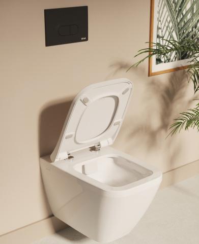 Фото унитаз подвесной безободковый vitra integra square 7082b003-0075