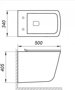 Фото унитаз подвесной belbagno marmi bb052chr