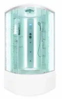 Душевая кабина DTO 80x80 см EM4580LED+GM с гидромассажем