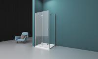 Душевое ограждение BelBagno ALBANO-ASH-1-90/100-C-Cr 90x100 см