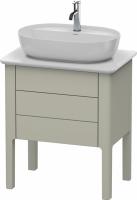 Тумба под раковину Duravit Luv 63 см, цвет: серый матовый лак LU956506060