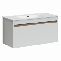 Тумба под раковину Sancos Smart 100 см, цвет: белый SM100W