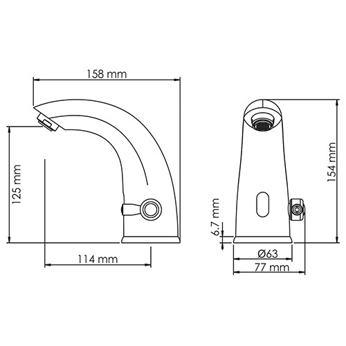 Фото смеситель для раковины wasserkraft rossel 2800 2813