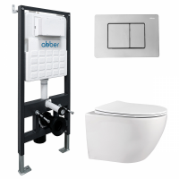 Унитаз с инсталяцией Abber Bequem AC1100-AC0105-AC0120