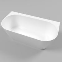 Ванна из искусственного камня Whitecross Pearl B 155x78 см 0215.155078.100