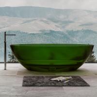 Ванна из полиэфирной смолы Abber Kristall 180x85 см AT9702Emerald зеленая