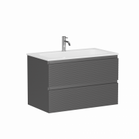 Тумба под раковину Sancos Folk 80 см, цвет: Grey soft FL80GS