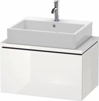 Тумба под раковину Duravit L-Cube 72 см, цвет: белый глянец LC580102222