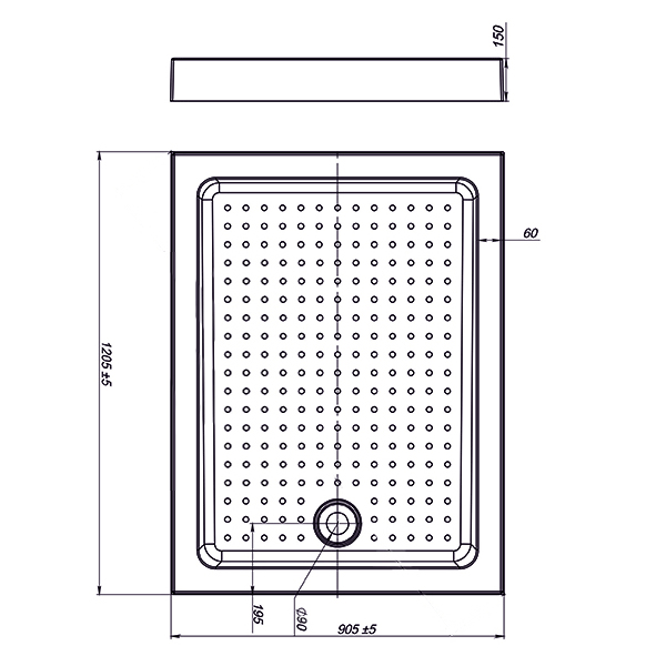Фото поддон vincea 120x90 см vst-3ar-9012