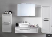 Тумба с раковиной Kolpa-san Blanche 110 см, цвет: антрацит OB 110ANT